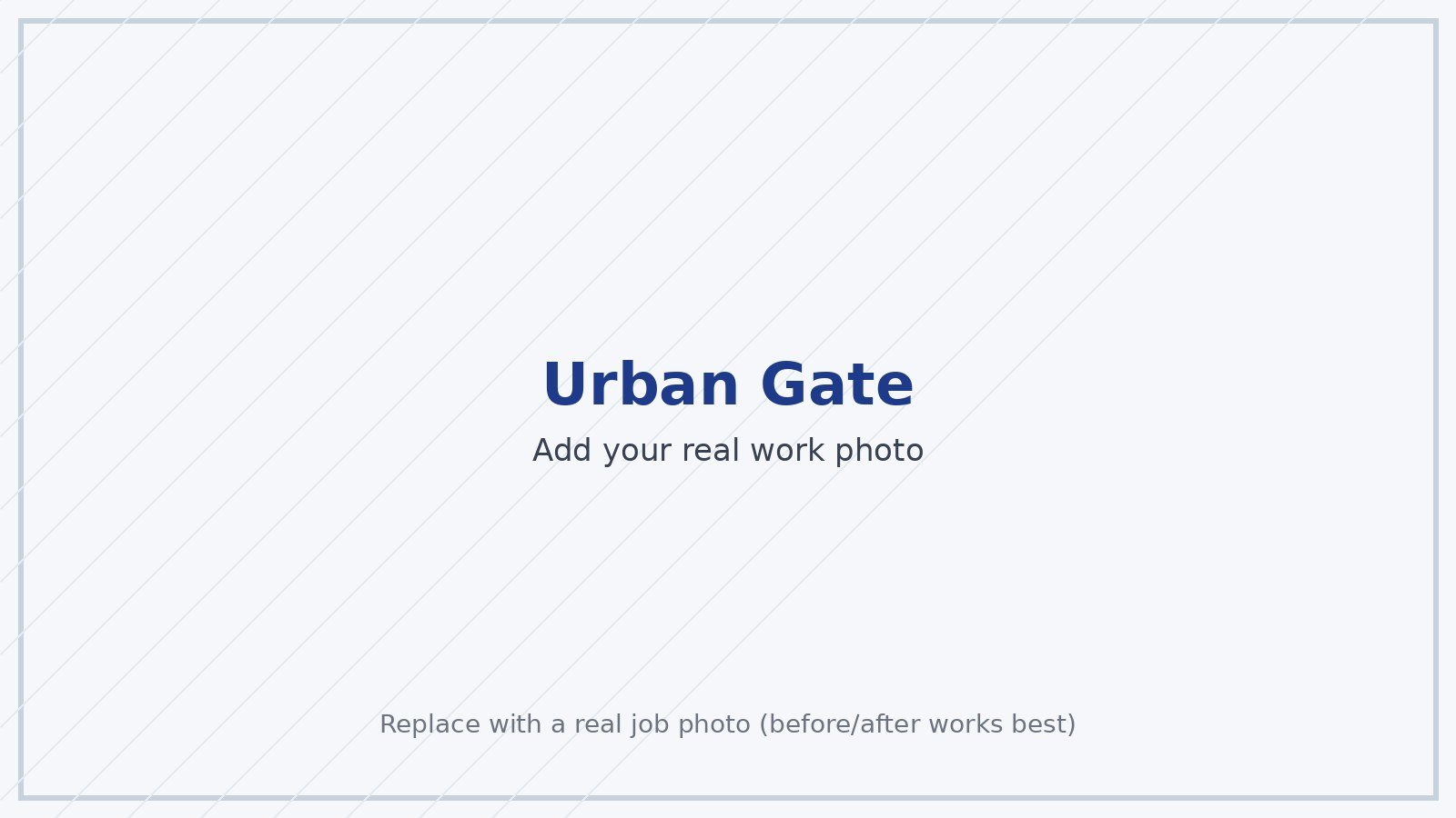 Urban Gate Property Solutions - recent handyman work
